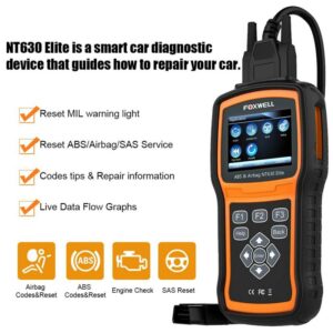 Kraftfull Foxwell NT630 PLUS OBD2 ABS SRS Motor Airbag Skanner